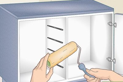 How to Paint Paper Covered Cabinets
