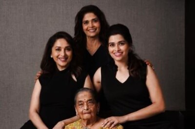 Madhuri Dixit Poses With Her Aai, Two Sisters on Mother’s Day, Fans Can’t Believe She Had Siblings