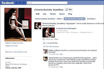 Facebook bans nude doll pictures