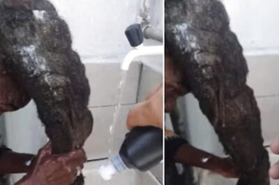 Watch: Woman Attempts To Apply Shampoo On Her Elephant Trunk-like Tangled Hair