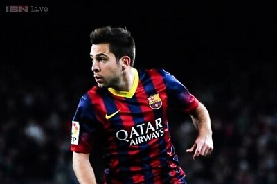 Barcelona defender Jordi Alba out for 10 days with injury