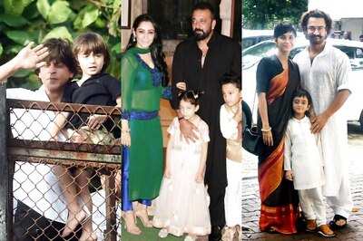 Eid Mubarak: Shah Rukh Khan-AbRam Wish Fans; Sanjay Dutt, Aamir Khan Celebrate With Loved Ones