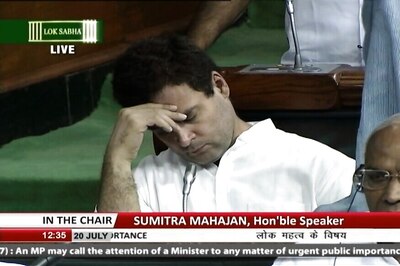 Rahul Wasn't Sleeping in Parliament But Looking Down: Congress