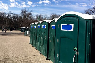 Inauguration Irregularity: Porta-potties Bearing 'Don' Taped Over