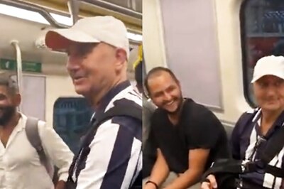 Anupam Kher Takes Mumbai Metro With Vijay 69 Crew, Plays Ball With Commuters On Train, Watch