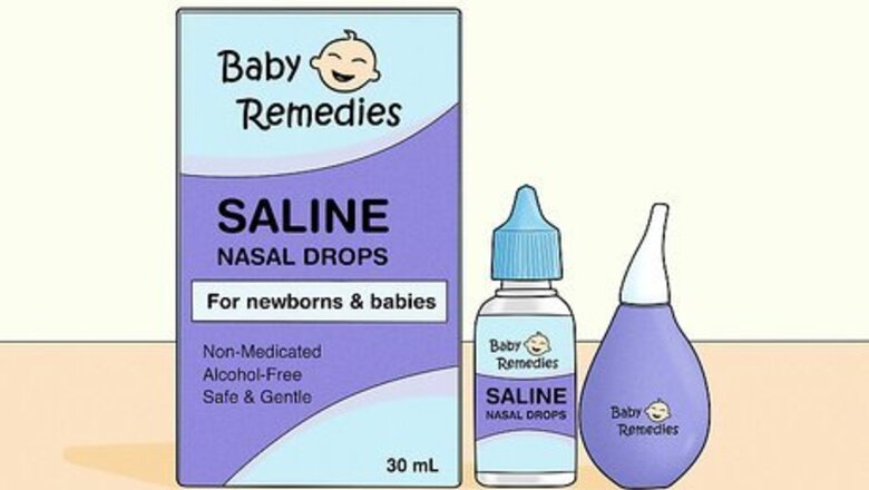 How to Give a Baby Saline Nose Drops