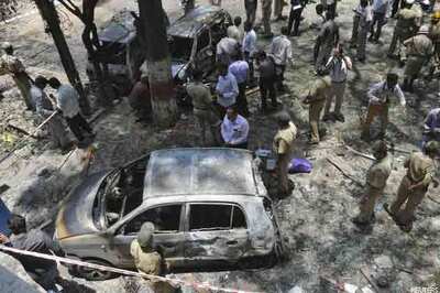 Chaotic scenes at Bangalore blast site