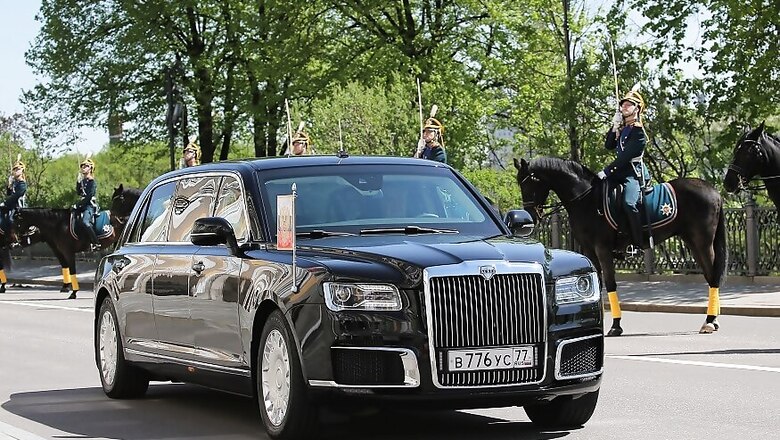 Russian President Vladimir Putin Rides-in New Kortezh State Car at Inauguration Ceremony in Kremlin [Video]
