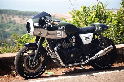 Royal Enfield Interceptor 650 Modified with MIG-21 Fighter Jet Styling is a Head Turner