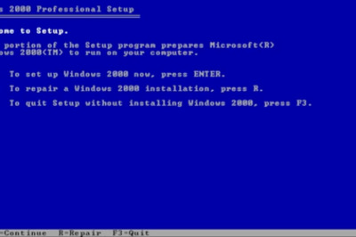 How to Install Windows 2000